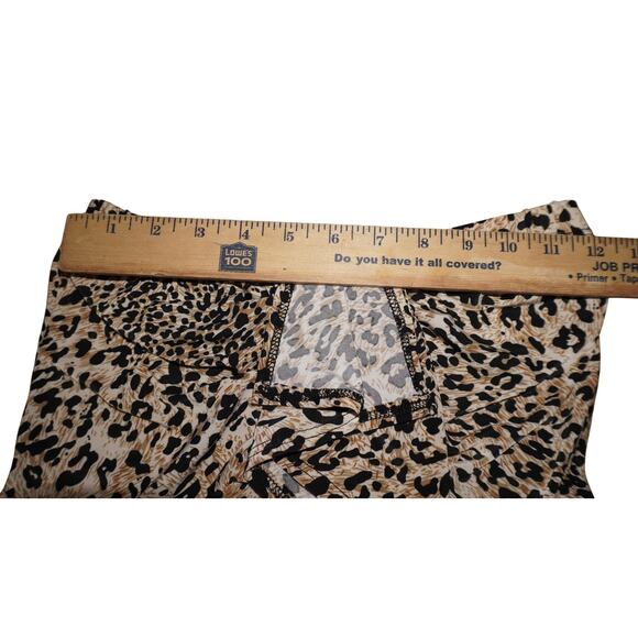 Cleo Leopard Print Strapless Ruffle Maxi Dress Women’s Size S - Picture 7 of 7